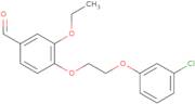 4-[2-(3-Chlorophenoxy)ethoxy]-3-ethoxybenzaldehyde