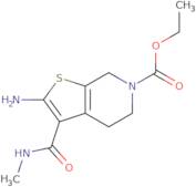 Ethyl 2-amino-3-(methylcarbamoyl)-4,7-dihydrothieno[2,3-c]pyridine-6(5H)-carboxylate