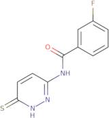 3-Fluoro-N-(6-sulfanylpyridazin-3-yl)benzamide