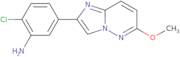 2-Chloro-5-{6-methoxyimidazo[1,2-b]pyridazin-2-yl}aniline