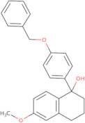 rac 4-Hydroxy-7-methoxy-4-(4-benzyloxyphenyl)-1,2,3,4-tetrahydronaphthalene