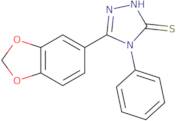 5-(1,3-Dioxaindan-5-yl)-4-phenyl-4H-1,2,4-triazole-3-thiol