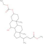 (3α,5β,7α)-3-[(Ethoxycarbonyl)oxy]-7-hydroxycholan-24-oic acid methyl ester