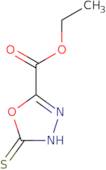 Ethyl 5-sulfanyl-1,3,4-oxadiazole-2-carboxylate