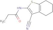 N-(3-Cyano-4,5,6,7-tetrahydrobenzo[b]thiophen-2-yl)propionamide