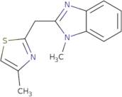 1-Methyl-2-[(4-methyl-1,3-thiazol-2-yl)methyl]-1H-1,3-benzodiazole