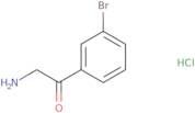 2-Amino-1-(3-bromophenyl)ethanone hydrochloride