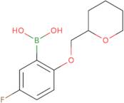 [5-Fluoro-2-(oxan-2-ylmethoxy)phenyl]boronic acid