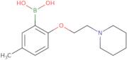 (5-Methyl-2-[2-(piperidin-1-yl)ethoxy]phenyl)boranediol