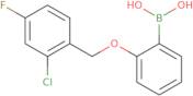 {2-[(2-Chloro-4-fluorophenyl)methoxy]phenyl}boronic acid