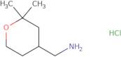 (2,2-dimethyltetrahydro-2h-pyran-4-yl)methanamine hcl