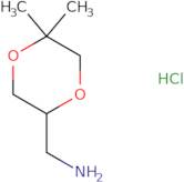 (5,5-Dimethyl-1,4-dioxan-2-yl)methanamine hydrochloride