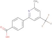 4-(6-Methyl-4-trifluoromethyl-pyridin-2-yl)-benzoic acid