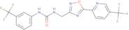 1-[3-(Trifluoromethyl)phenyl]-3-[[5-[5-(trifluoromethyl)pyridin-2-yl]-1,2,4-oxadiazol-3-yl]methy...