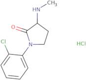 1-(2-Chlorophenyl)-3-(methylamino)pyrrolidin-2-one hydrochloride