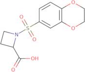 1-(2,3-Dihydro-1,4-benzodioxine-6-sulfonyl)azetidine-2-carboxylic acid