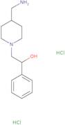 2-[4-(Aminomethyl)piperidin-1-yl]-1-phenylethan-1-ol dihydrochloride