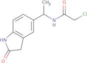 2-Chloro-N-[1-(2-oxo-2,3-dihydro-1H-indol-5-yl)ethyl]acetamide