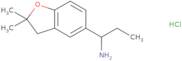 1-(2,2-Dimethyl-2,3-dihydro-1-benzofuran-5-yl)propan-1-amine hydrochloride