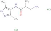 3-Amino-N-(3,5-dimethyl-1H-pyrazol-4-yl)-2-methylpropanamide dihydrochloride