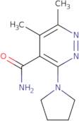 5,6-Dimethyl-3-(pyrrolidin-1-yl)pyridazine-4-carboxamide