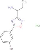 1-[5-(3-Bromophenyl)-1,2,4-oxadiazol-3-yl]propan-1-amine hydrochloride