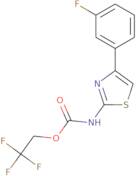 2,2,2-Trifluoroethyl N-[4-(3-fluorophenyl)-1,3-thiazol-2-yl]carbamate