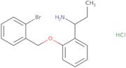 1-{2-[(2-Bromophenyl)methoxy]phenyl}propan-1-amine hydrochloride