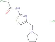 2-Chloro-N-[4-(pyrrolidin-1-ylmethyl)-1,3-thiazol-2-yl]acetamide hydrochloride