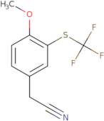2-{4-Methoxy-3-[(trifluoromethyl)sulfanyl]phenyl}acetonitrile