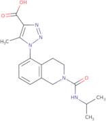 5-Methyl-1-{2-[(propan-2-yl)carbamoyl]-1,2,3,4-tetrahydroisoquinolin-5-yl}-1H-1,2,3-triazole-4-car…