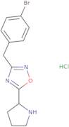 3-[(4-Bromophenyl)methyl]-5-(pyrrolidin-2-yl)-1,2,4-oxadiazole hydrochloride