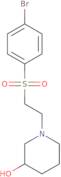 1-[2-(4-Bromobenzenesulfonyl)ethyl]piperidin-3-ol