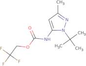 2,2,2-Trifluoroethyl N-(1-tert-butyl-3-methyl-1H-pyrazol-5-yl)carbamate