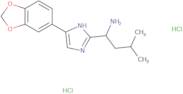 1-[4-(1,3-Dioxaindan-5-yl)-1H-imidazol-2-yl]-3-methylbutan-1-amine dihydrochloride