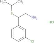 2-(3-Chlorophenyl)-2-(propan-2-ylsulfanyl)ethan-1-amine hydrochloride