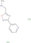 Methyl({[3-(pyridin-3-yl)-1,2,4-oxadiazol-5-yl]methyl})amine dihydrochloride