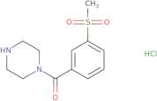 1-(3-Methanesulfonylbenzoyl)piperazine hydrochloride
