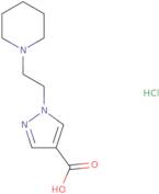 1-[2-(Piperidin-1-yl)ethyl]-1H-pyrazole-4-carboxylic acid hydrochloride