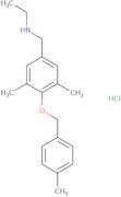 ({3,5-Dimethyl-4-[(4-methylphenyl)methoxy]phenyl}methyl)(ethyl)amine hydrochloride