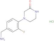 4-[4-(Aminomethyl)-2-fluorophenyl]piperazin-2-one hydrochloride