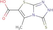 5-Methyl-3-sulfanyl-[1,2,4]triazolo[3,4-b][1,3]thiazole-6-carboxylic acid