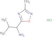2-Methyl-1-(3-methyl-1,2,4-oxadiazol-5-yl)propan-1-amine hydrochloride