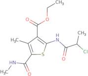 Ethyl 2-(2-chloropropanamido)-4-methyl-5-(methylcarbamoyl)thiophene-3-carboxylate