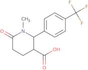 1-Methyl-6-oxo-2-[4-(trifluoromethyl)phenyl]piperidine-3-carboxylic acid