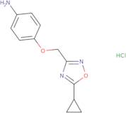 4-[(5-Cyclopropyl-1,2,4-oxadiazol-3-yl)methoxy]aniline hydrochloride