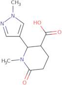 1-Methyl-2-(1-methyl-1H-pyrazol-4-yl)-6-oxopiperidine-3-carboxylic acid