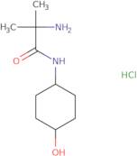 2-Amino-N-(4-hydroxycyclohexyl)-2-methylpropanamide hydrochloride