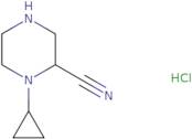 1-Cyclopropylpiperazine-2-carbonitrile hydrochloride