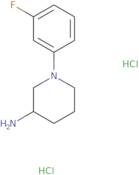 1-(3-Fluorophenyl)piperidin-3-amine dihydrochloride